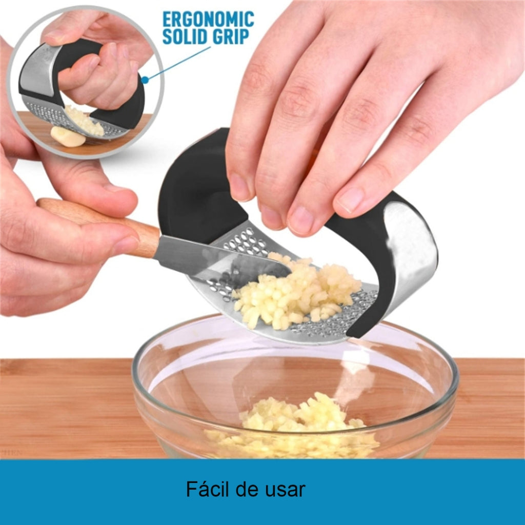 ✨ Espremedor e Amassador de Alho em Aço Inox | Praticidade, Higiene e Durabilidade