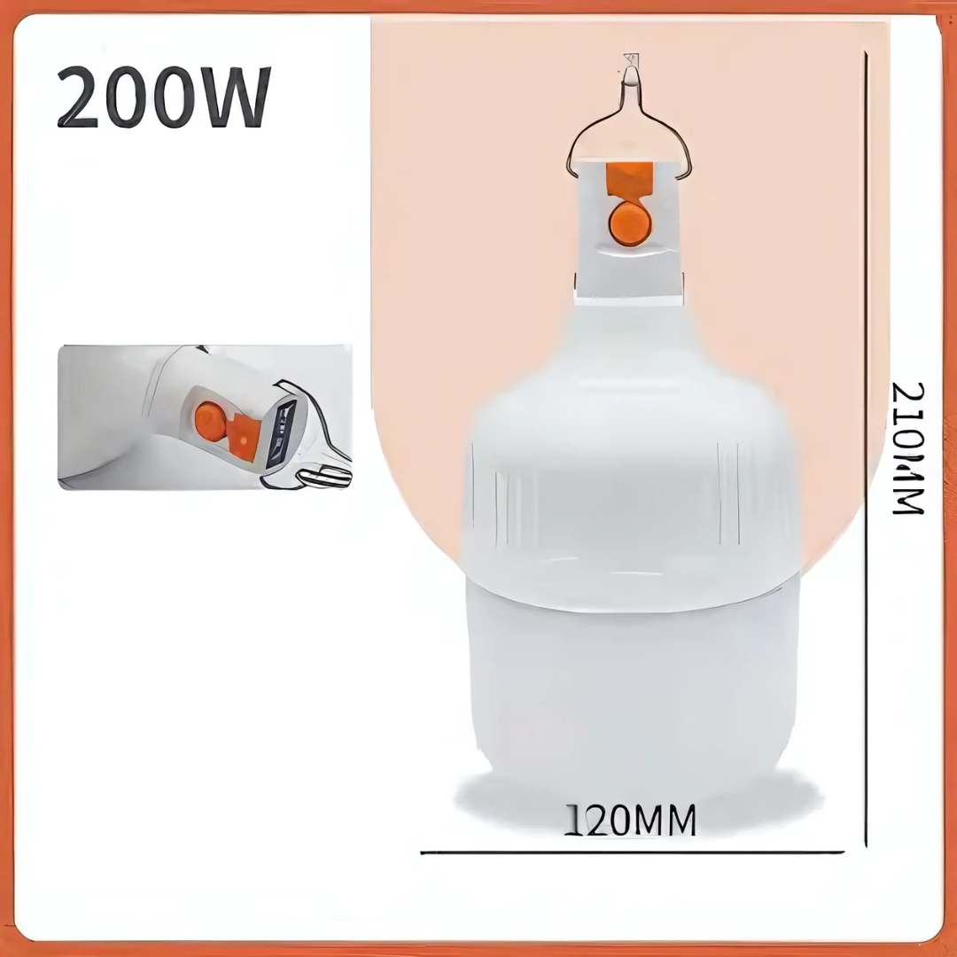 💡 Lâmpada de Emergência LED 15W | Iluminação Automática | Até 4h de Autonomia
