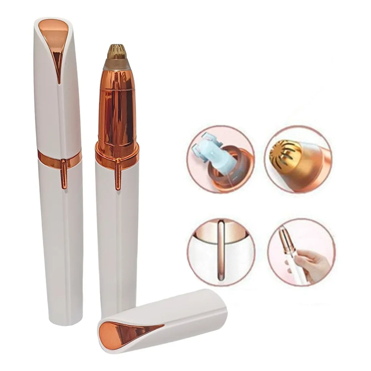 ✨ Caneta Depiladora de Sobrancelhas Elétrica | USB Recarregável | Precisão Indolor