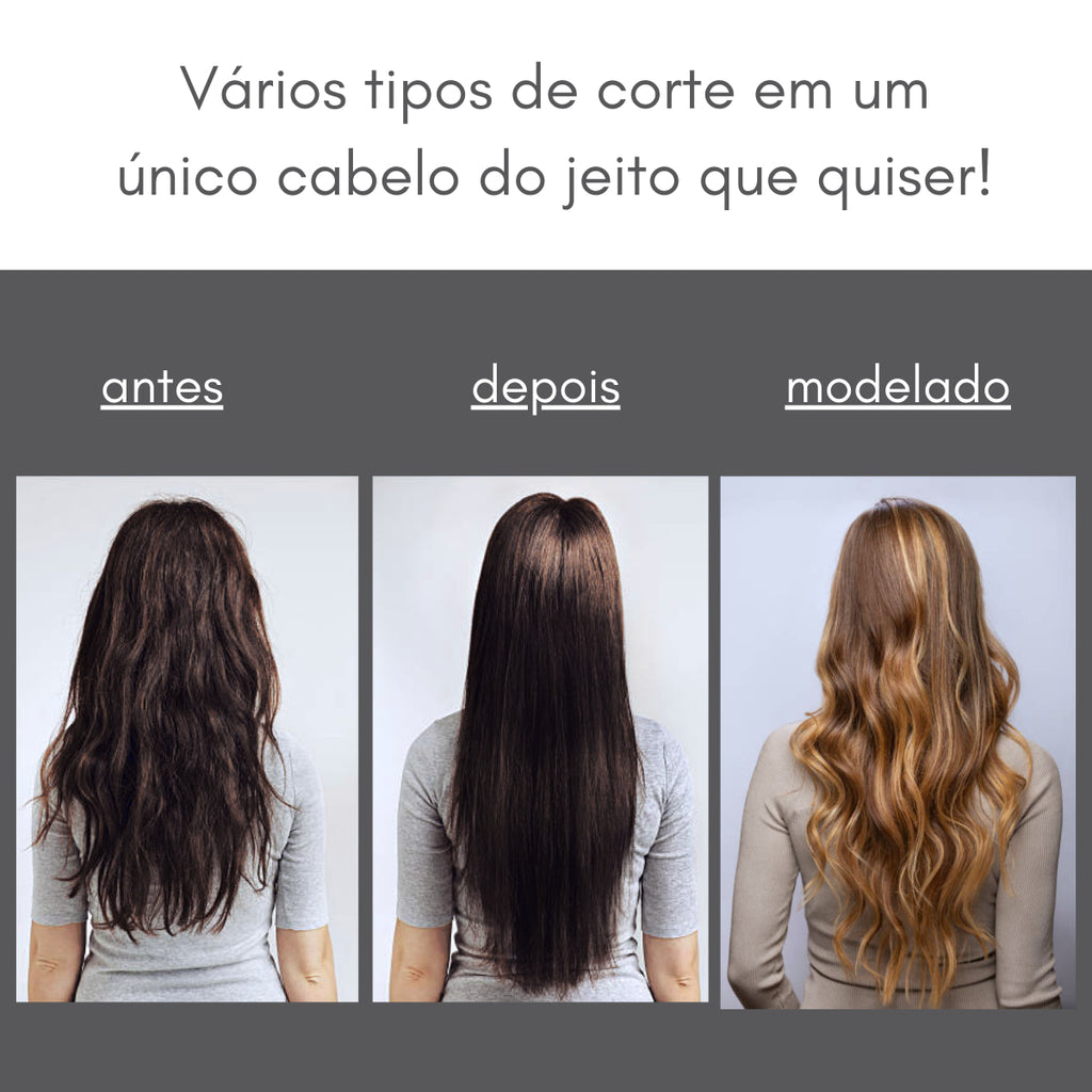 Escova Premium 5 em 1 | 1000W de Potência Profissional + Grátis Massageador