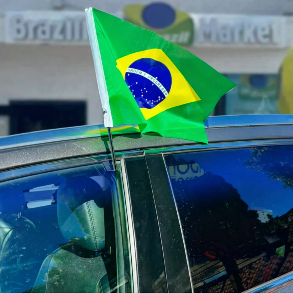 🇧🇷 Bandeira do Brasil para Vidro de Carro – Torcida Copa do Mundo 🇧🇷
