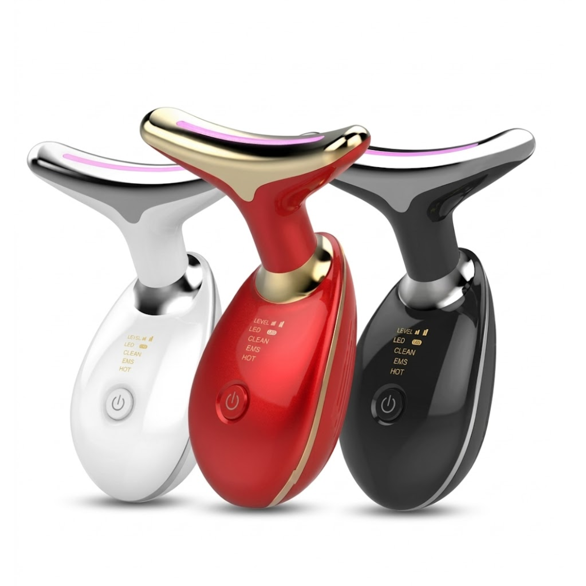 MASSAGEM FACIAL - Led Aparelho Tratamento Com Luz Bivolt EMS (Cores Sortidas)