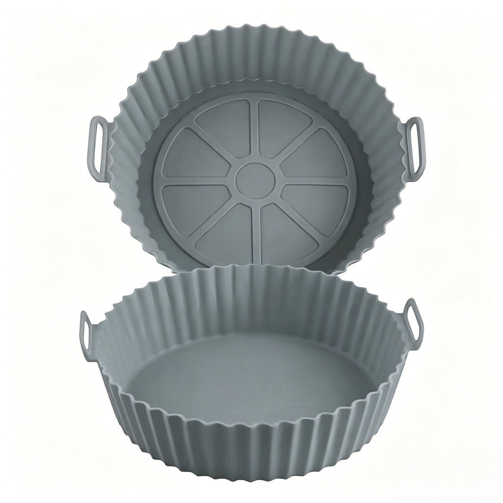 Forma de Silicone Reutilizável para Air Fryer com Alças