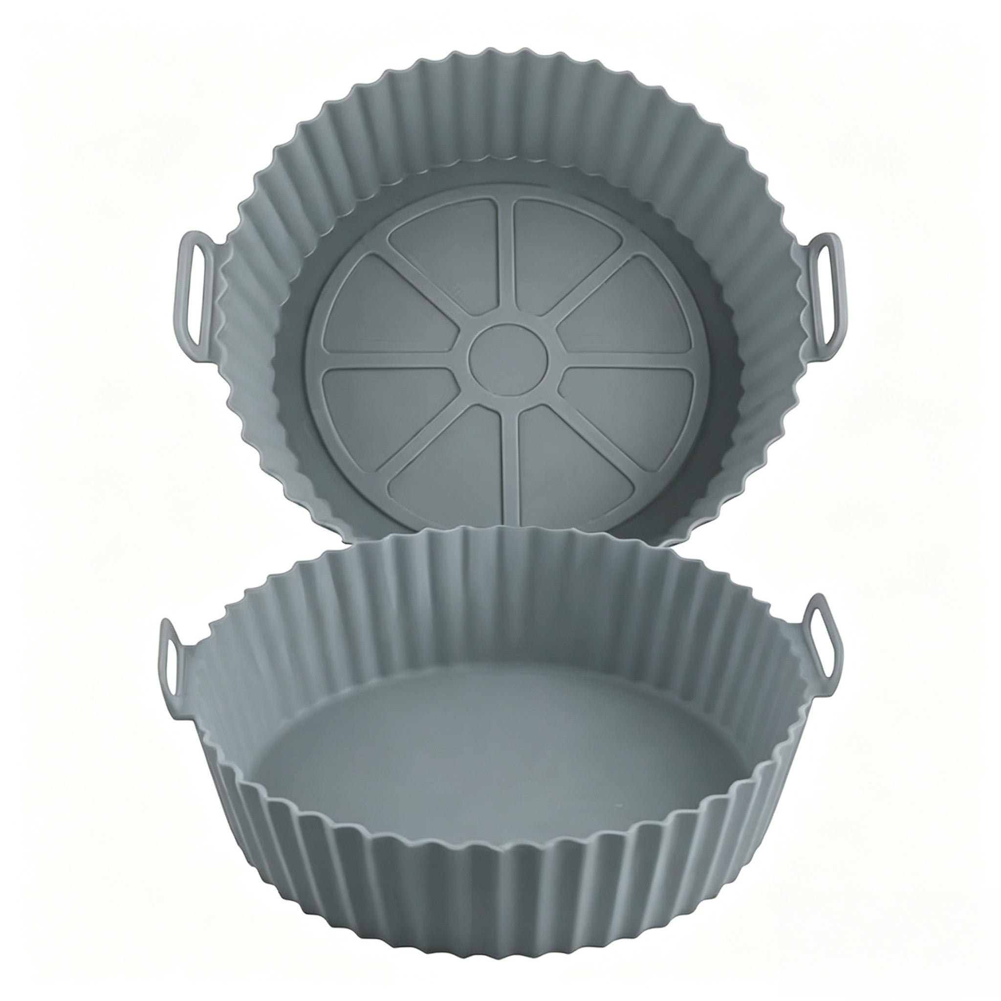 Forma de Silicone Reutilizável para Air Fryer com Alças