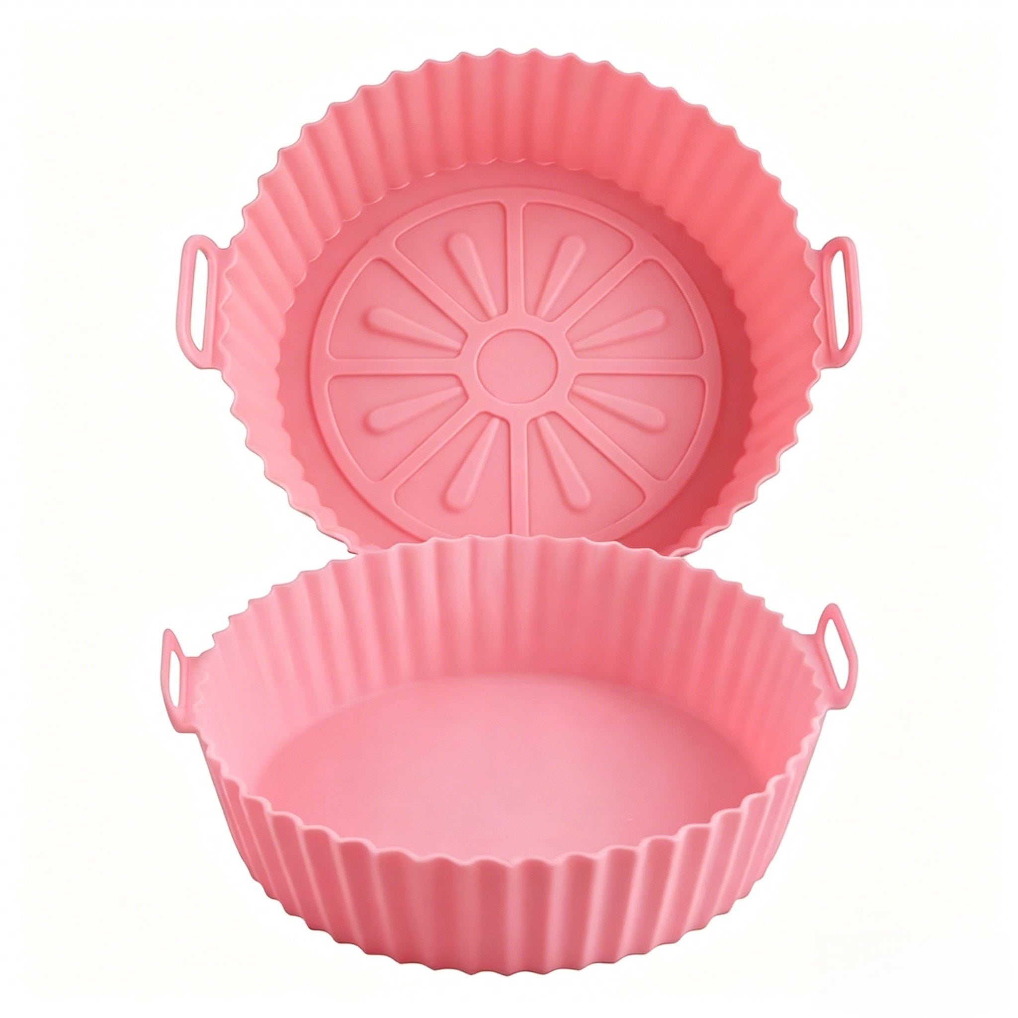 Forma de Silicone Reutilizável para Air Fryer com Alças