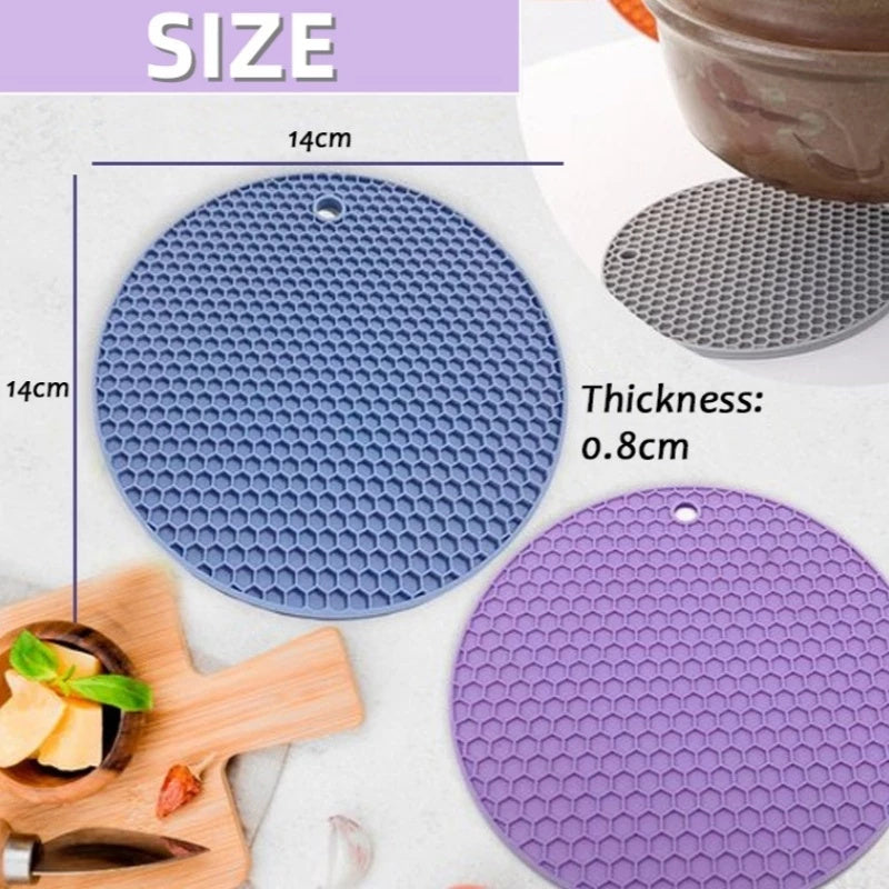 Kit com 4 Descansos de Silicone para Panelas