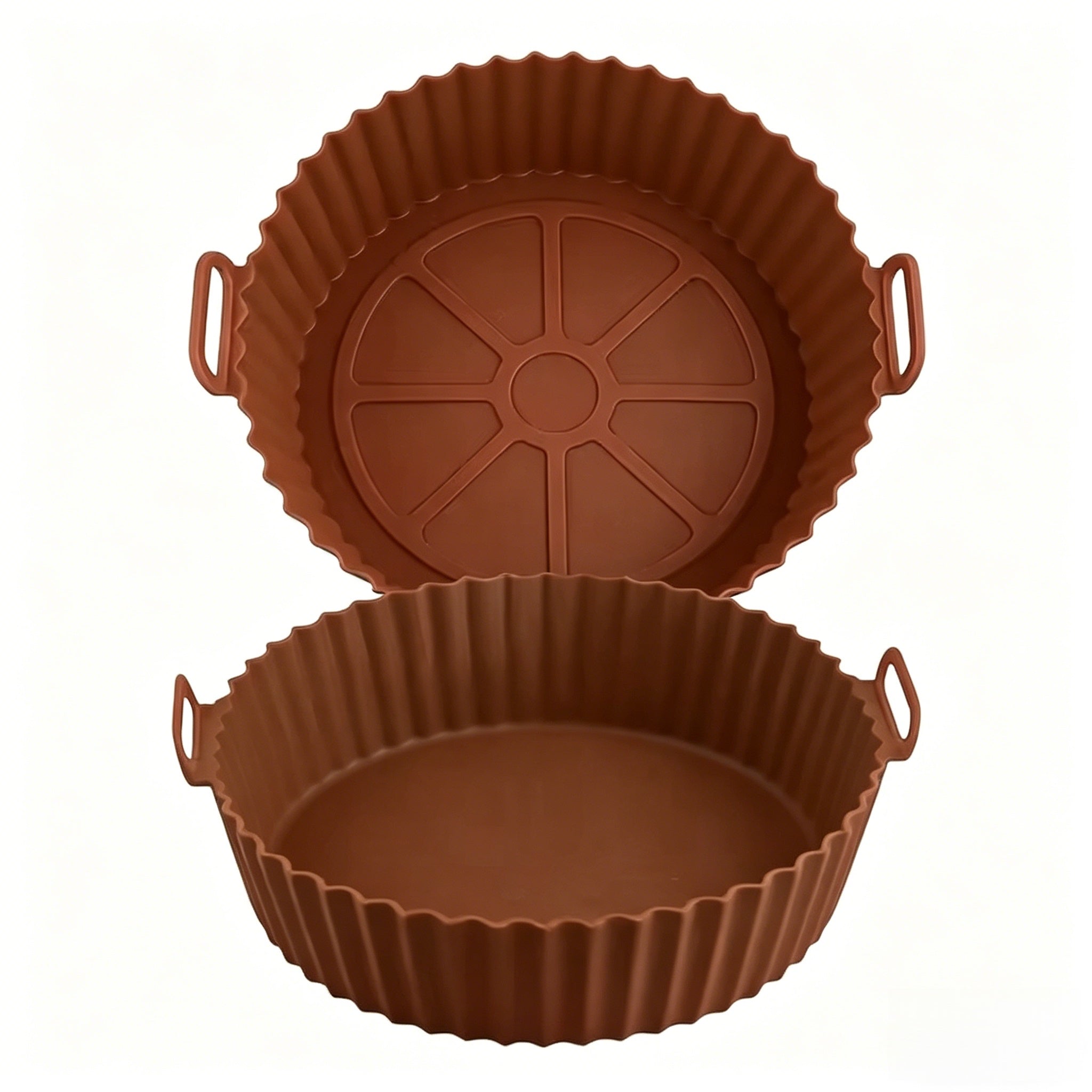Forma de Silicone Reutilizável para Air Fryer com Alças