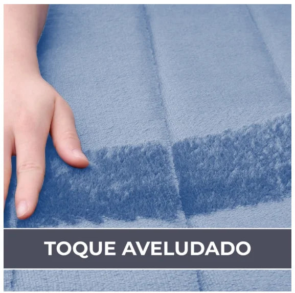 Tapete de Banheiro Premium Antiderrapante em Espuma de Memória – Design em Relevo