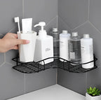 Kit 2 Prateleiras Adesivas – Organizador de Banheiro, Cozinha e Lavanderia para Shampoo e Sabonete