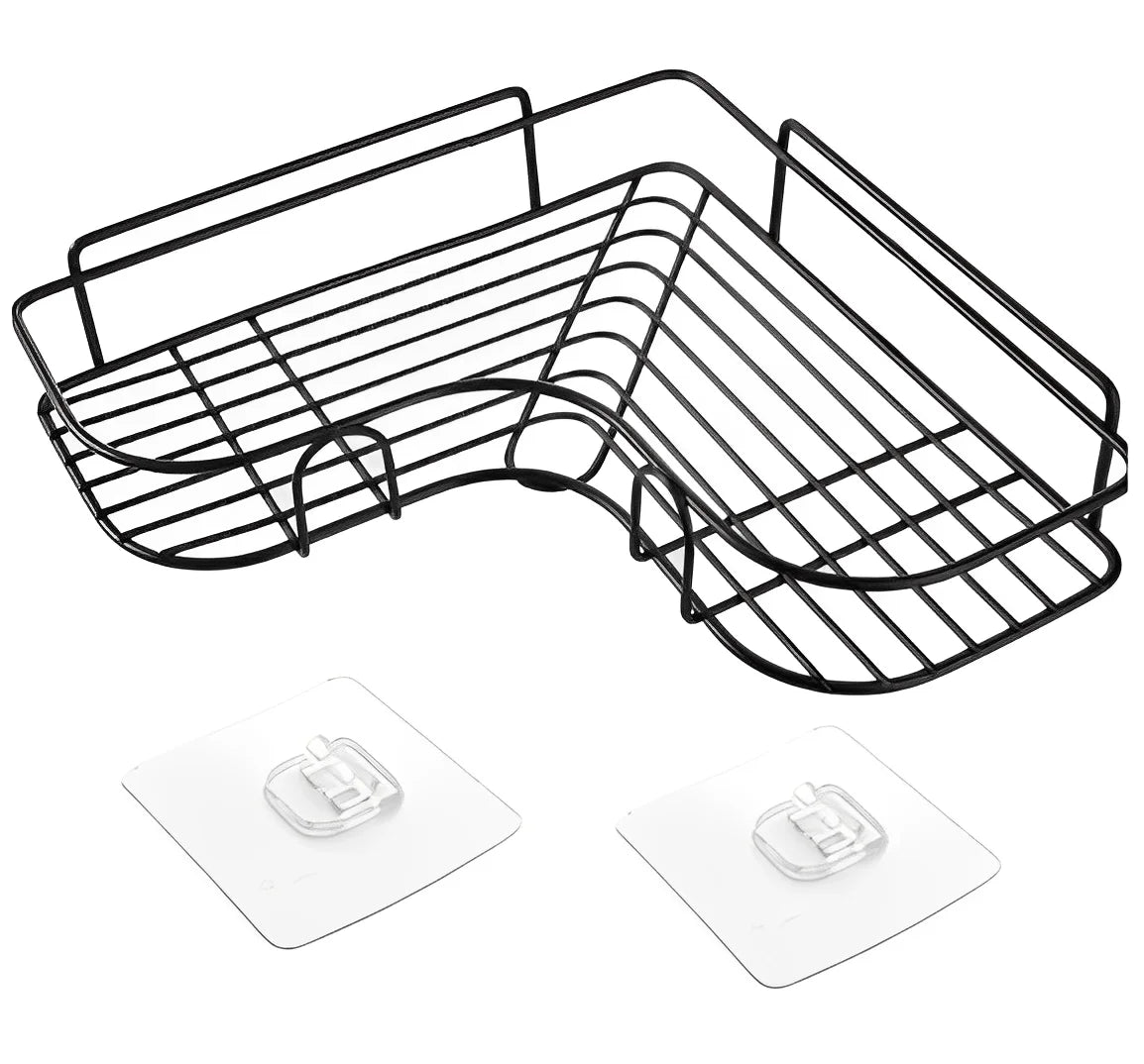 Kit 2 Prateleiras Adesivas – Organizador de Banheiro, Cozinha e Lavanderia para Shampoo e Sabonete