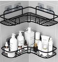 Kit 2 Prateleiras Adesivas – Organizador de Banheiro, Cozinha e Lavanderia para Shampoo e Sabonete
