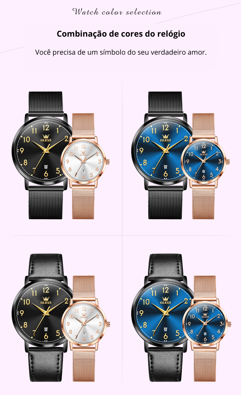 Relógio Feminino/Masculino OLEVS 5653 Luxury Watch – Elegância para Todas as Ocasiões