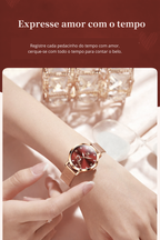 Relógio Feminino OLEVS 5530 Quartz Aço Inoxidável