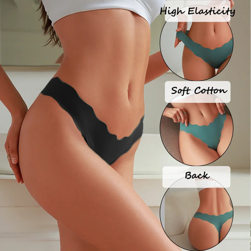 Calcinha Sexy Sem Costura Ice Silk Ultra Fina – Conforto Invisível e Toque Geladinho