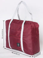 Bolsa de Viagem Dobrável – Leve, Grande Capacidade, Ideal para Avião, Academia e Fim de Semana
