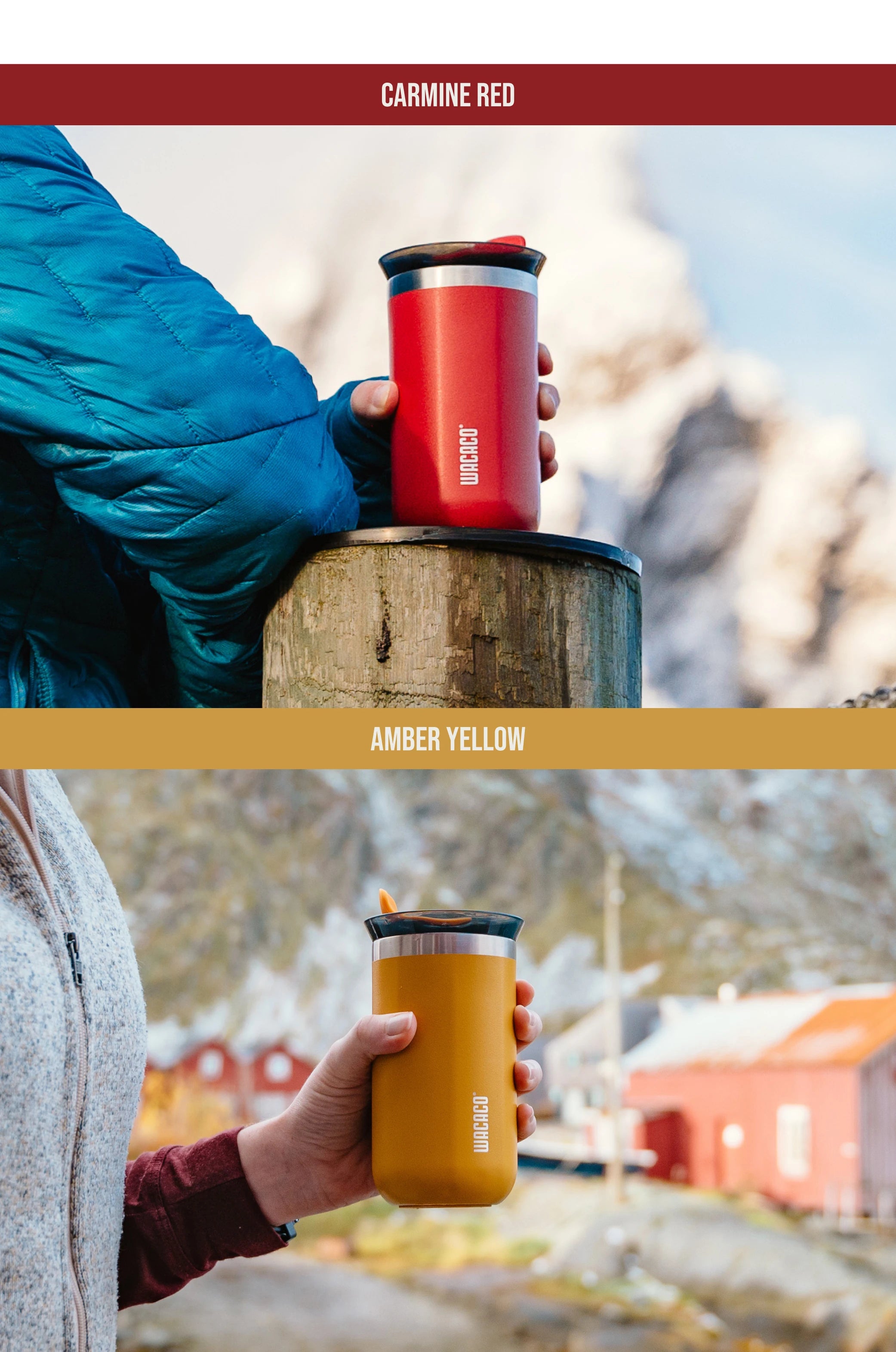Copo Térmico WACACO Octaroma Inox a Vácuo – Anti Vazamento, Travel Mug Premiu