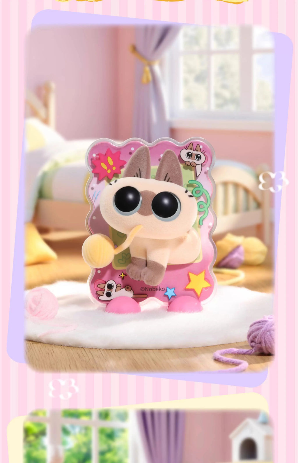 🐱 Azuki Siamese Cat Blind Box – Série Healing Moments | Ímã de Geladeira & Mini Figure Decorativa