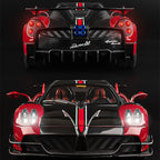Miniatura Pagani Huayra BC 1:18 em Metal – Carro Esportivo Diecast com Som e Luz, Supercarro de Luxo Colecionável