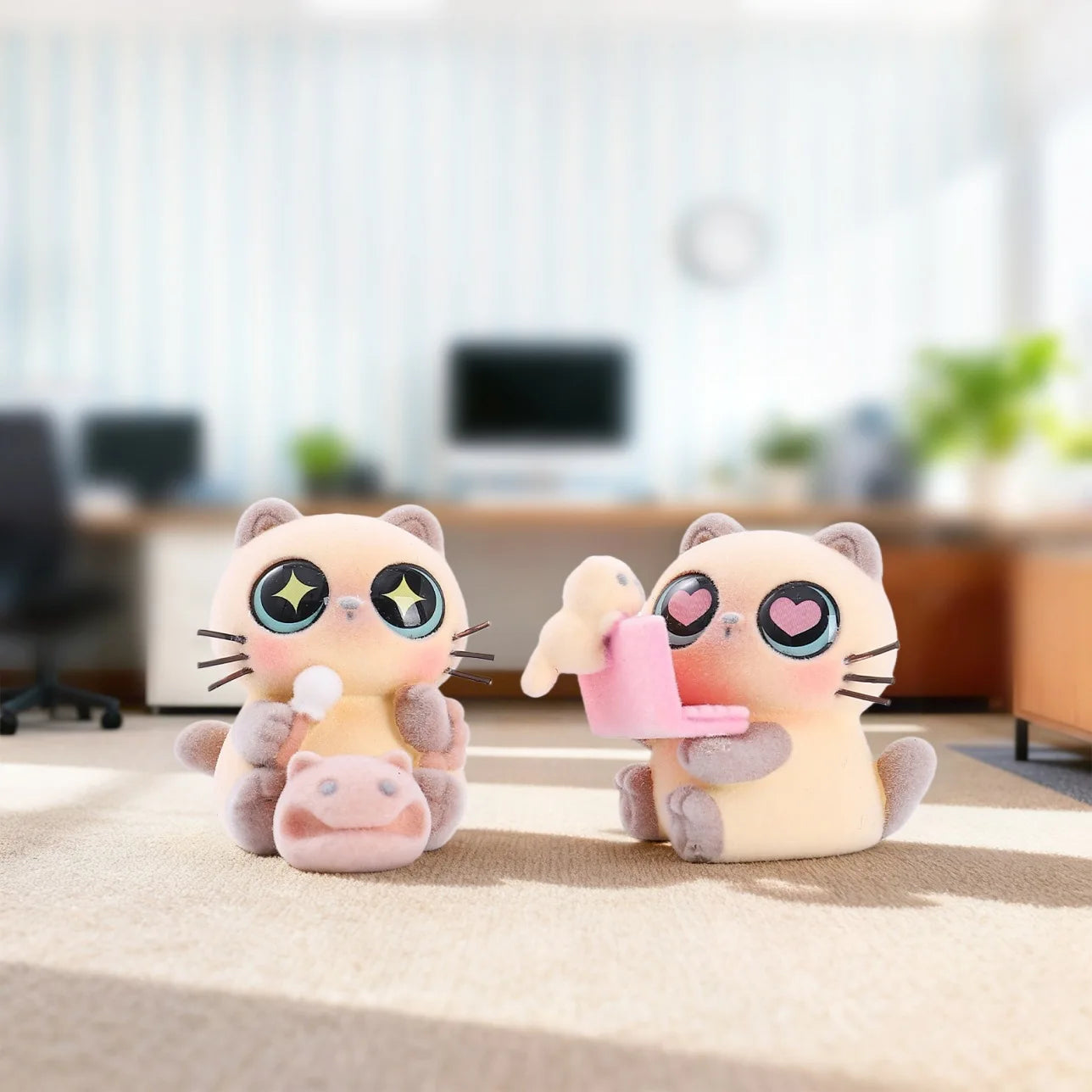 🐱 Blind Box Gatinhos Colecionáveis em Resina – Série Surpresa “Vida dos Gatos” (Edição Limitada)