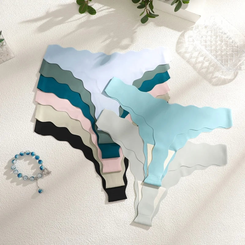 Calcinha Sexy Sem Costura Ice Silk Ultra Fina – Conforto Invisível e Toque Geladinho