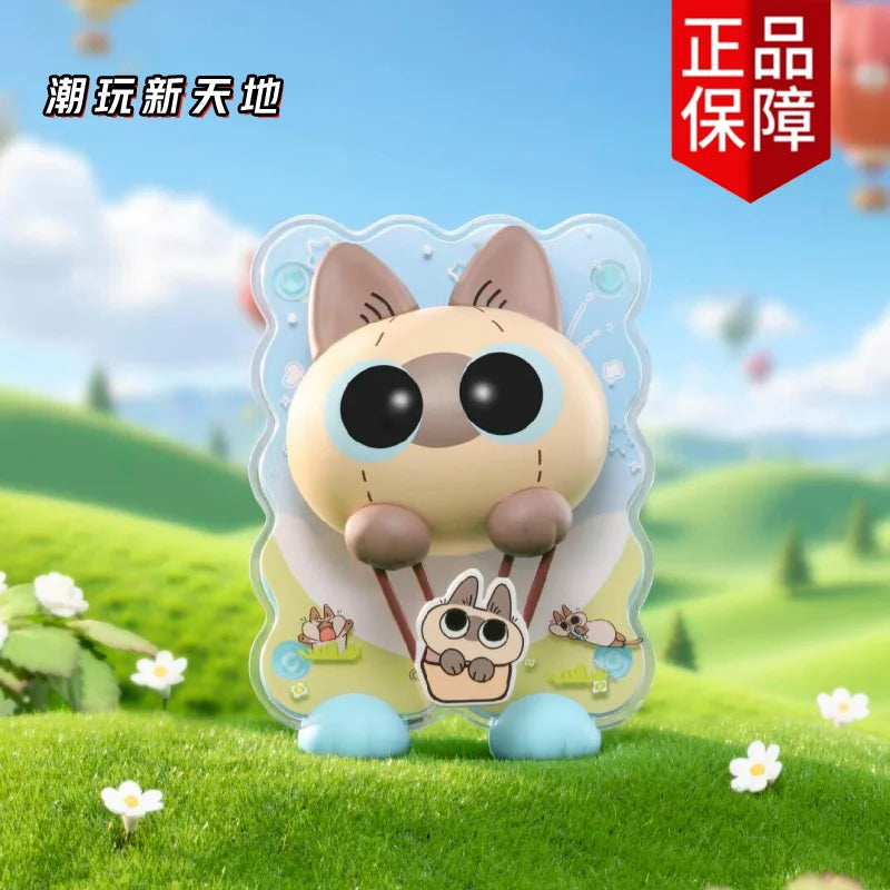 🐱 Azuki Siamese Cat Blind Box – Série Healing Moments | Ímã de Geladeira & Mini Figure Decorativa