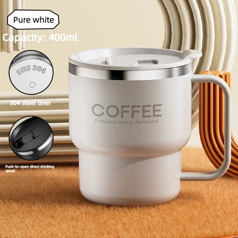 Caneca 400ml — Dupla Parede, Sem Vazamento, Perfeita Para Qualquer Rotina