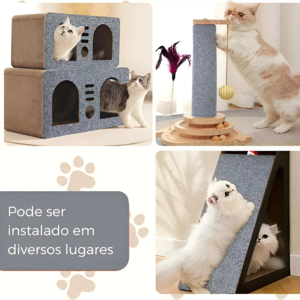 Protetor Anti Arranhões para Gatos – Adesivo para Sofá, Cama e Móveis em Carpete Resistente