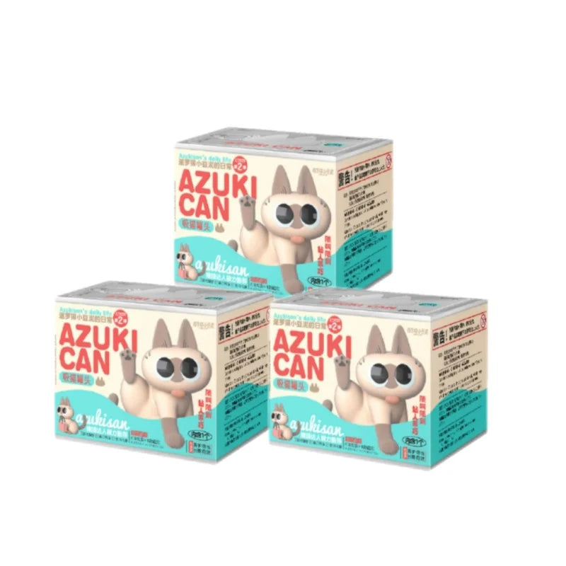 🎁 Blind Box Azuki Can Gatinho Siamês – Série Daily Life V2/V3 | Mini Figure Decorativa