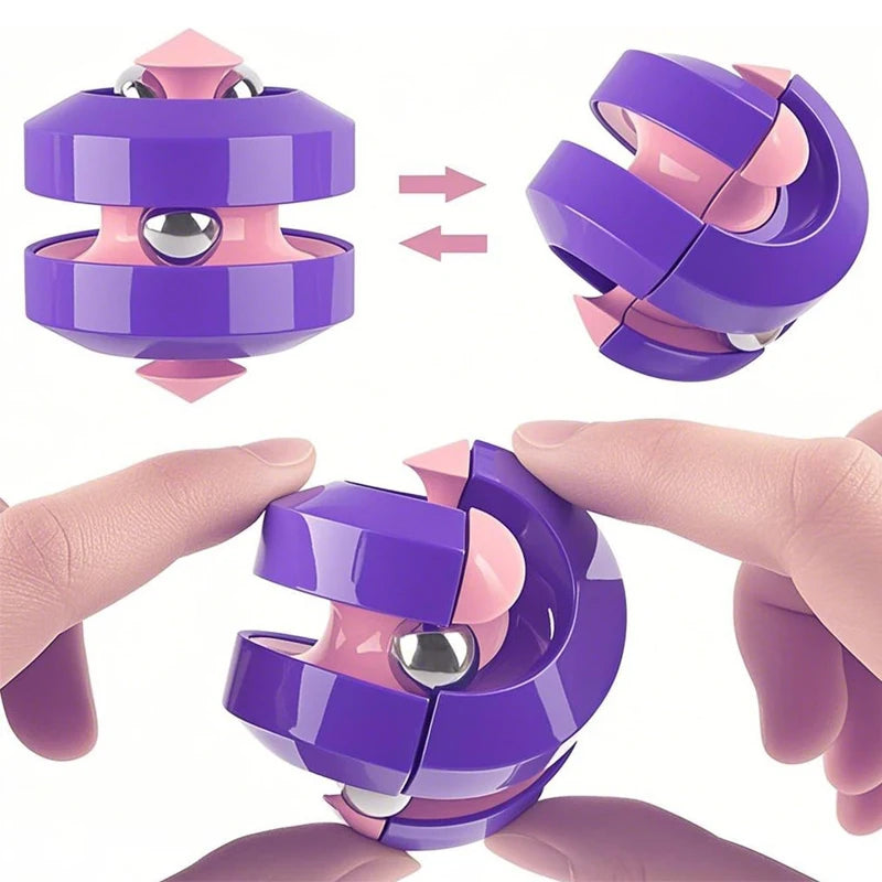 Spinner Orbit Ball – Brinquedo Antiestresse com Trilho Infinito para Ansiedade e Concentração