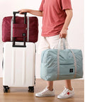 Bolsa de Viagem Dobrável – Leve, Grande Capacidade, Ideal para Avião, Academia e Fim de Semana