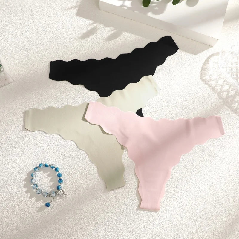 Calcinha Sexy Sem Costura Ice Silk Ultra Fina – Conforto Invisível e Toque Geladinho