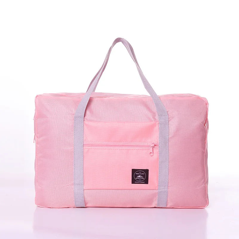 Bolsa de Viagem Dobrável – Leve, Grande Capacidade, Ideal para Avião, Academia e Fim de Semana