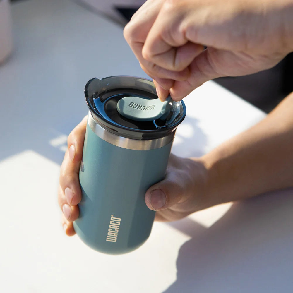 Copo Térmico WACACO Octaroma Inox a Vácuo – Anti Vazamento, Travel Mug Premiu