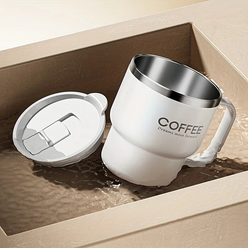 Caneca 400ml — Dupla Parede, Sem Vazamento, Perfeita Para Qualquer Rotina