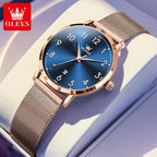 Relógio Feminino OLEVS 5653 Luxury Watch – Elegância para Todas as Ocasiões