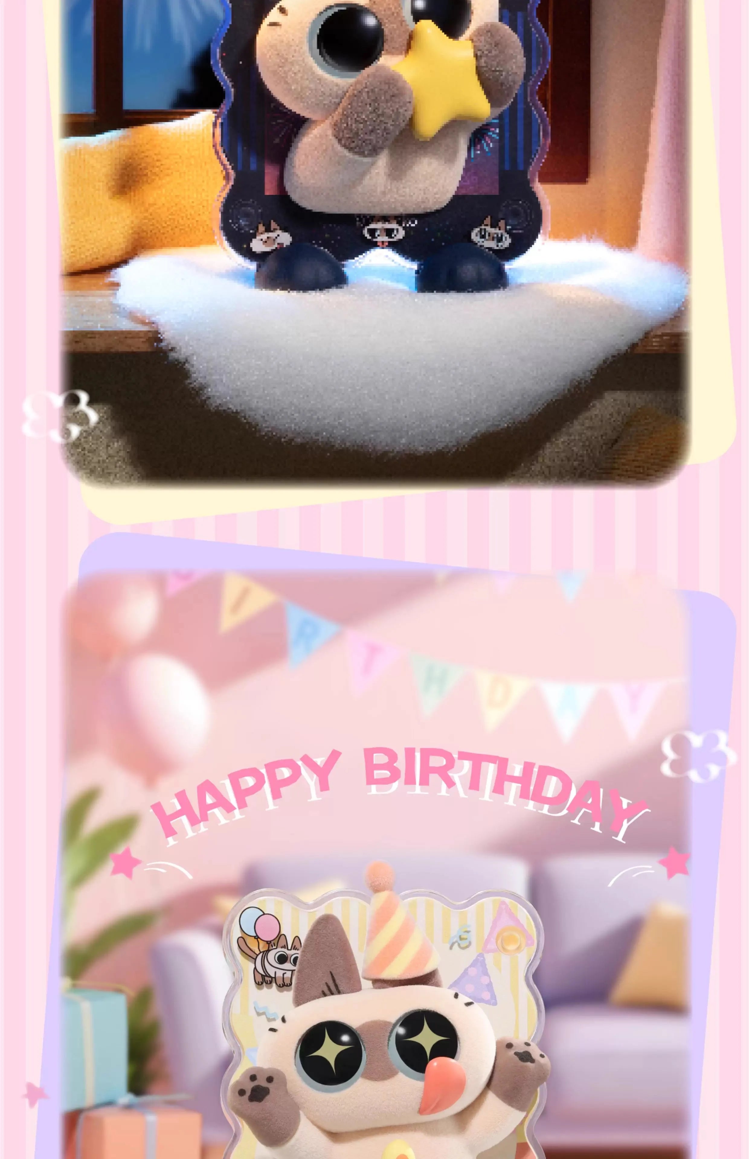 🐱 Azuki Siamese Cat Blind Box – Série Healing Moments | Ímã de Geladeira & Mini Figure Decorativa