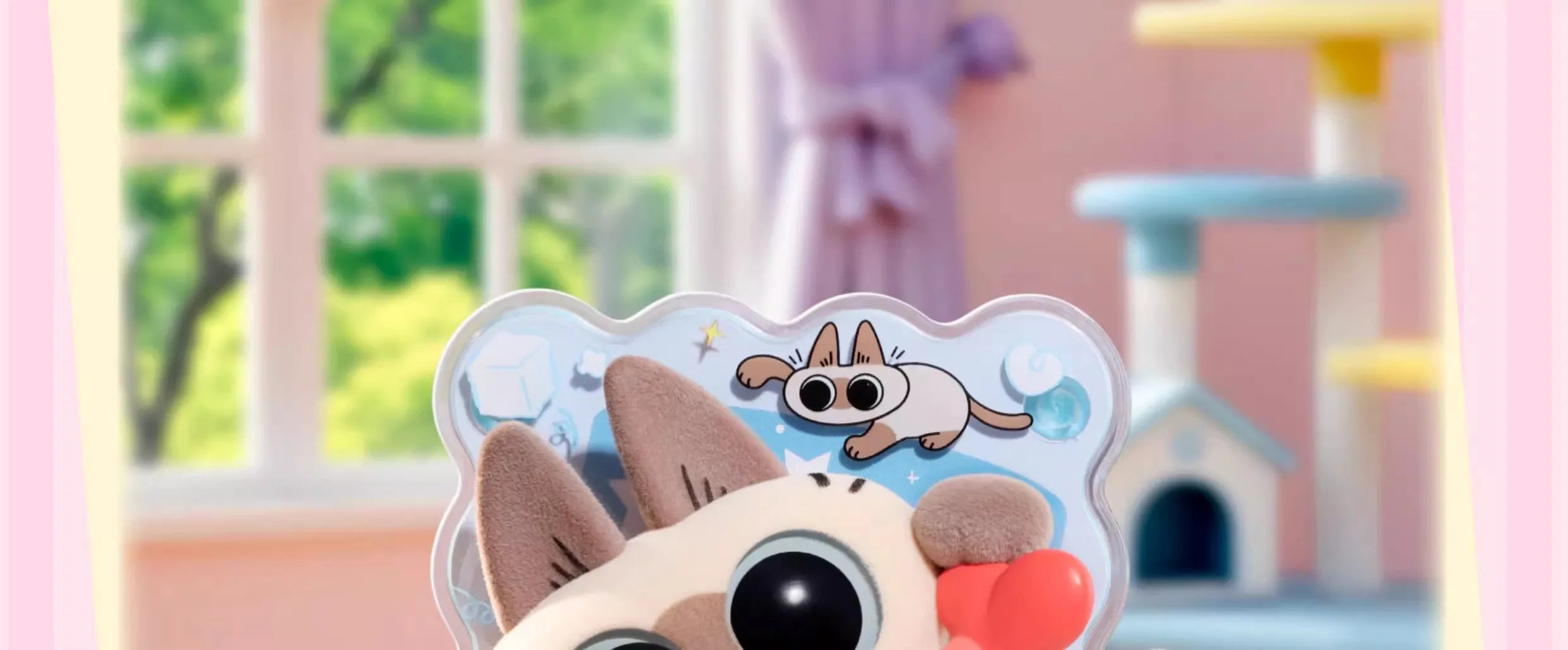 🐱 Azuki Siamese Cat Blind Box – Série Healing Moments | Ímã de Geladeira & Mini Figure Decorativa