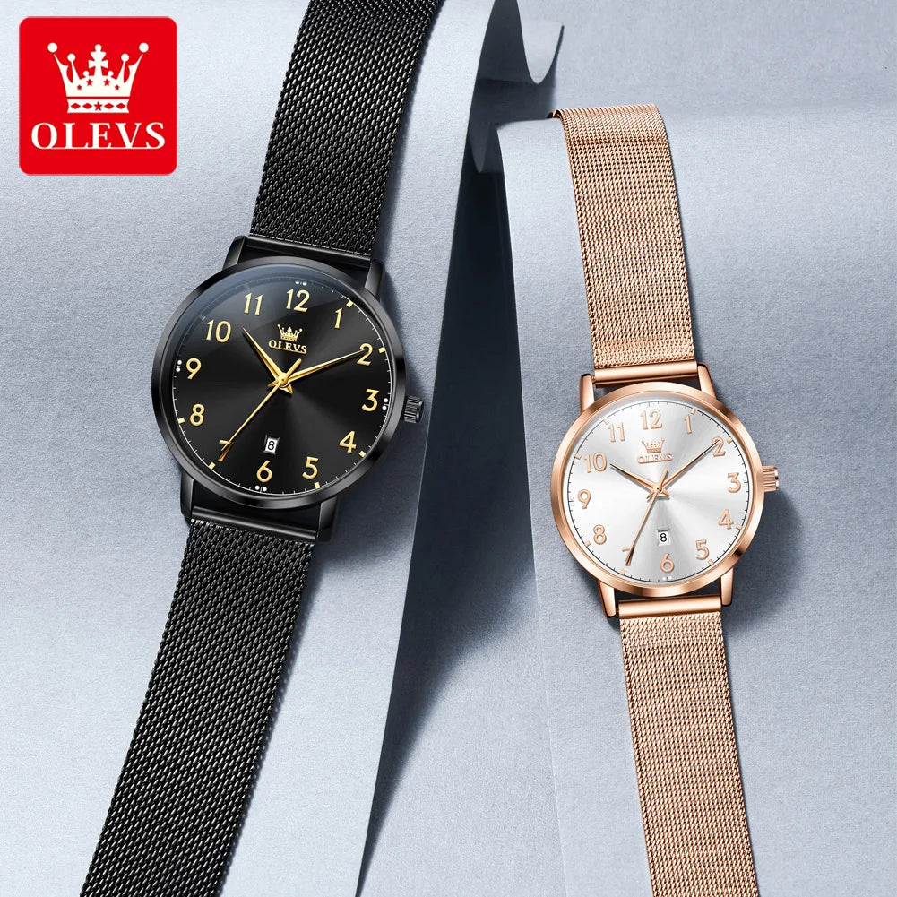 Relógio Feminino OLEVS 5653 Luxury Watch – Elegância para Todas as Ocasiões