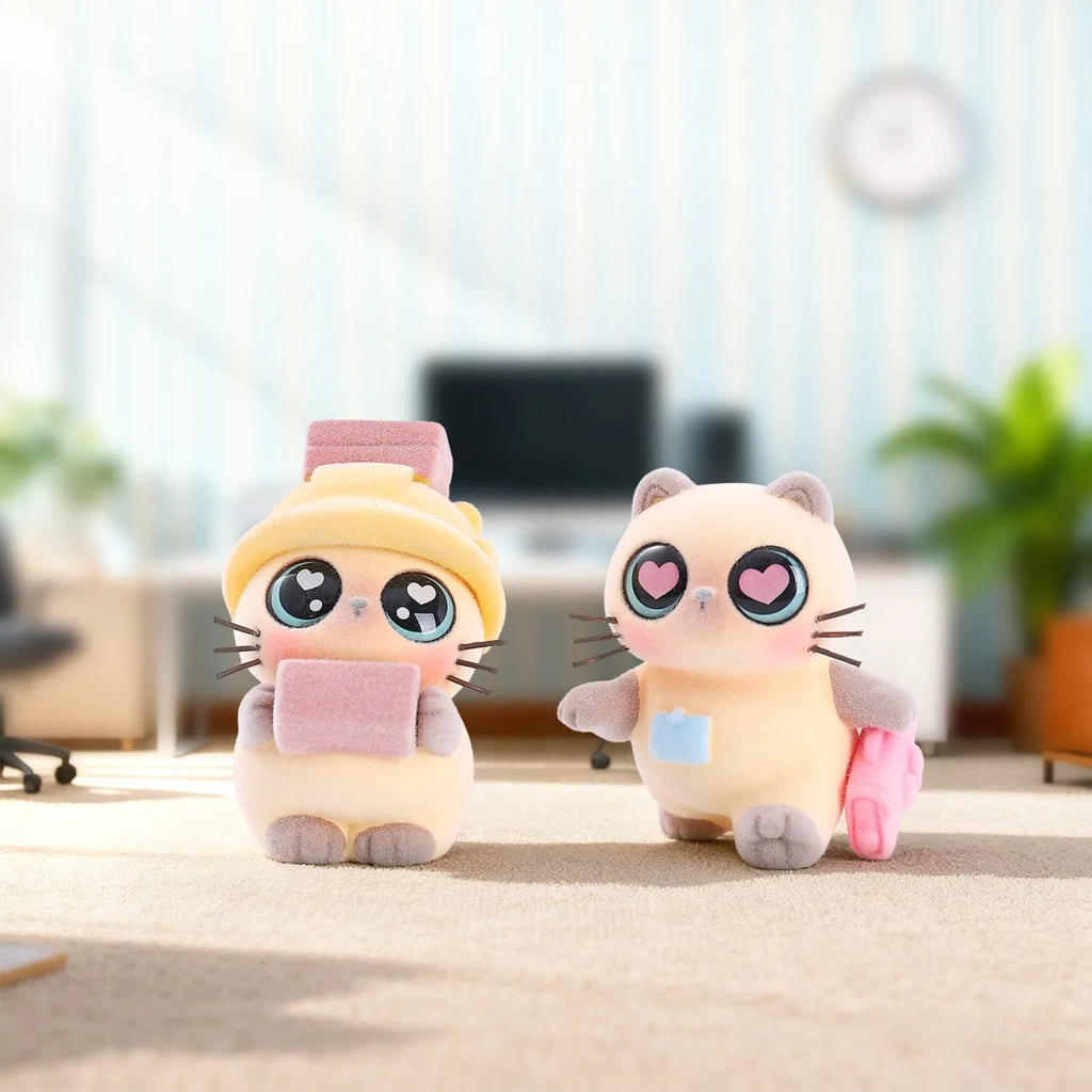 🐱 Blind Box Gatinhos Colecionáveis em Resina – Série Surpresa “Vida dos Gatos” (Edição Limitada)