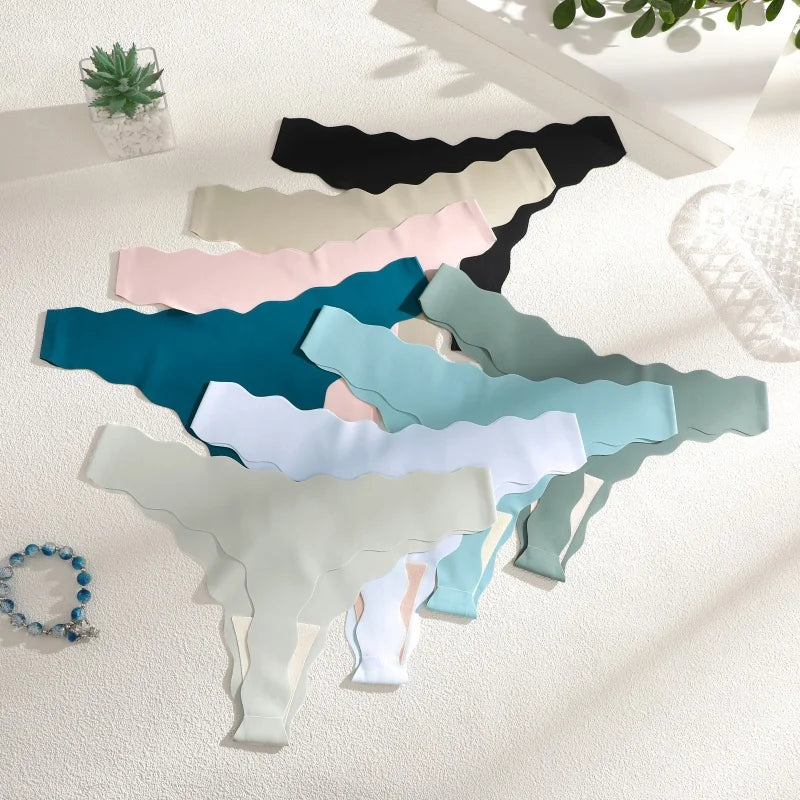 Calcinha Sexy Sem Costura Ice Silk Ultra Fina – Conforto Invisível e Toque Geladinho