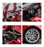 Miniatura Pagani Huayra BC 1:18 em Metal – Carro Esportivo Diecast com Som e Luz, Supercarro de Luxo Colecionável