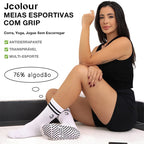 Meia Esportiva Feminina Cano Alto – Conforto, Respirabilidade e Desempenho