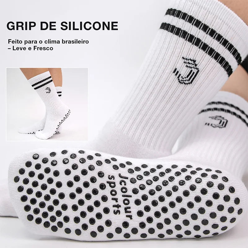 🧦 Meia Esportiva Feminina Cano Alto – Conforto, Respirabilidade e Desempenho