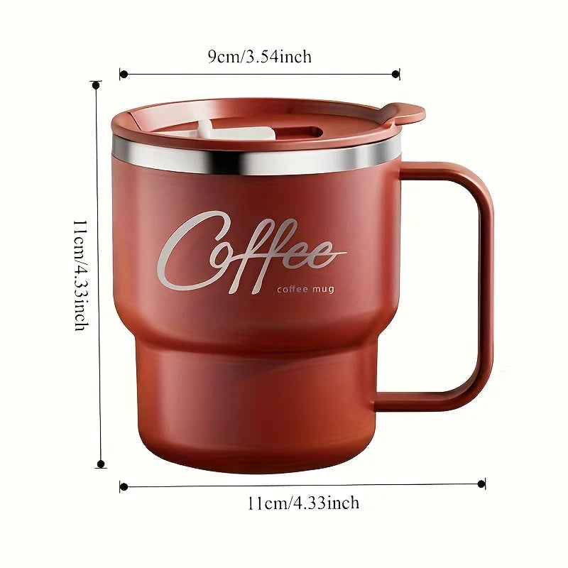 Caneca 400ml — Dupla Parede, Sem Vazamento, Perfeita Para Qualquer Rotina