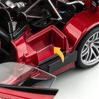 Miniatura Pagani Huayra BC 1:18 em Metal – Carro Esportivo Diecast com Som e Luz, Supercarro de Luxo Colecionável