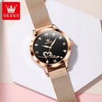 Relógio Feminino OLEVS 5530 Quartz Aço Inoxidável