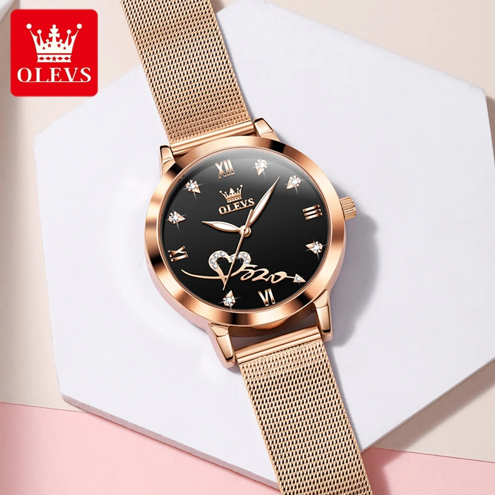 Relógio Feminino OLEVS 5530 Quartz Aço Inoxidável