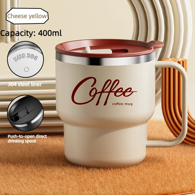 Caneca 400ml — Dupla Parede, Sem Vazamento, Perfeita Para Qualquer Rotina