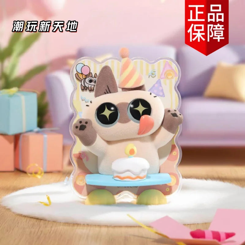 🐱 Azuki Siamese Cat Blind Box – Série Healing Moments | Ímã de Geladeira & Mini Figure Decorativa