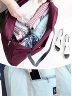 Bolsa de Viagem Dobrável – Leve, Grande Capacidade, Ideal para Avião, Academia e Fim de Semana
